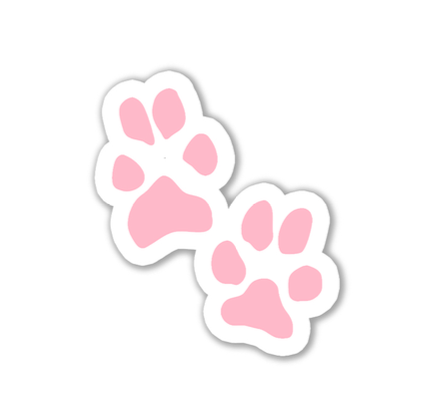 Pink Paw Sticker