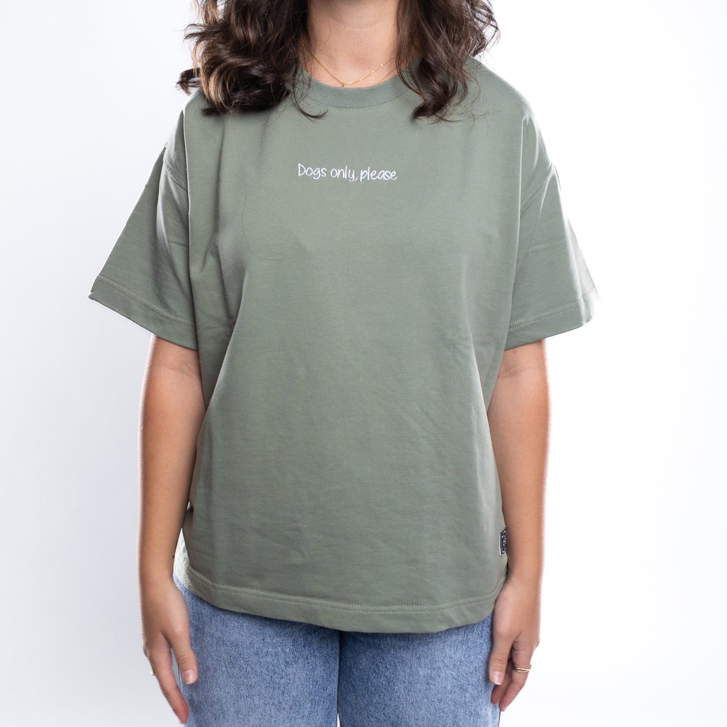 Dogs only Tee Olive