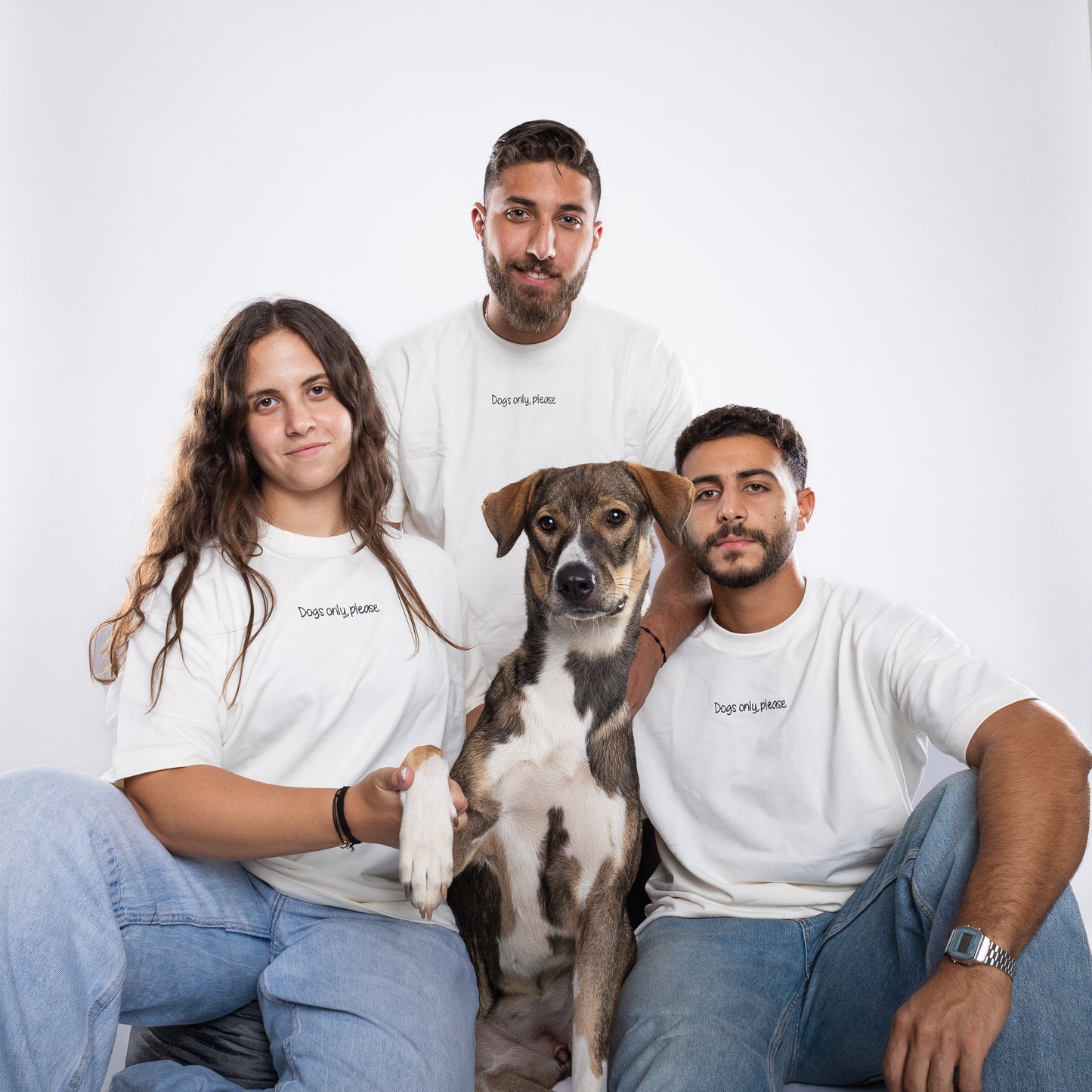 Dogs only Tee White