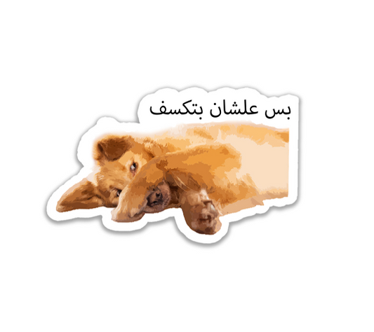 "Bas ashan batkesef" Sticker